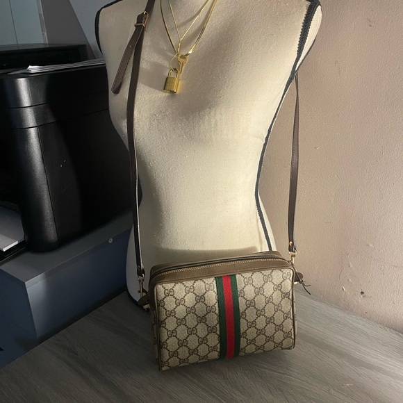 Authentic Gucci vintage web sherry line crossbody bag 98.69.014.3553 (F101) - Picture 15 of 15